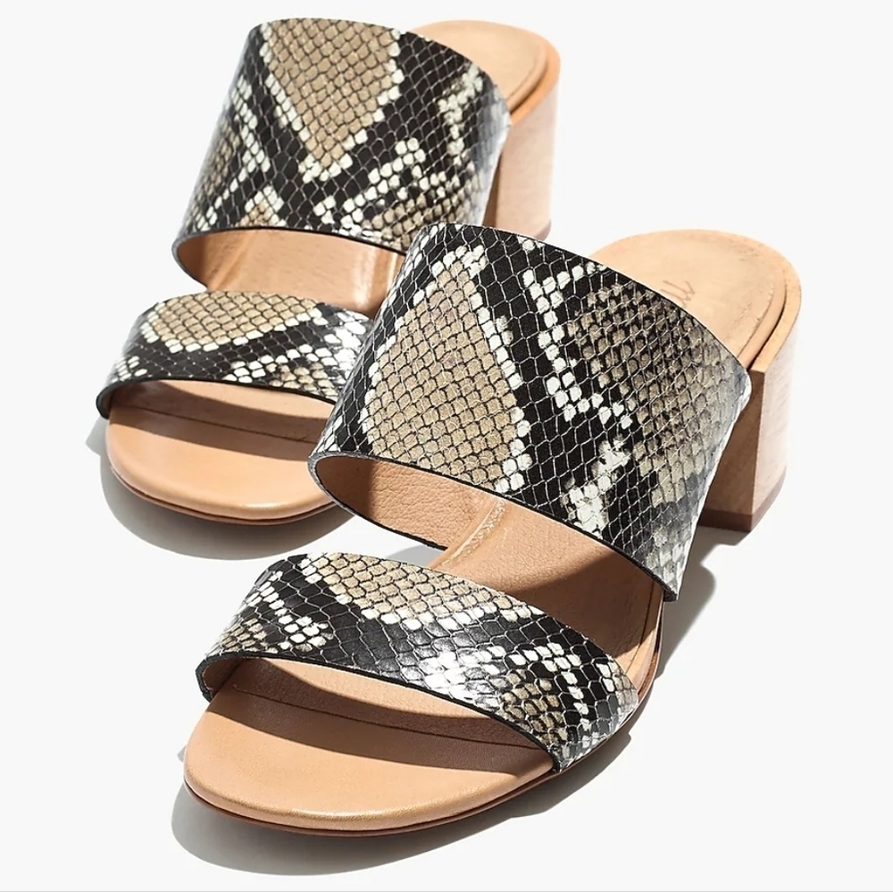 🌸 Madewell | Snakeskin Print Sandals,‎ size 9.5